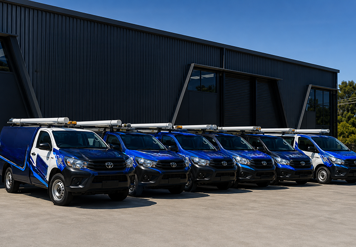 Fleet of Liberty Grove Blocked Drains plumbing vans