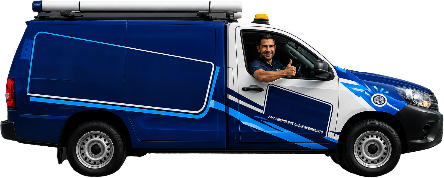 Liberty Grove Blocked Drains service van