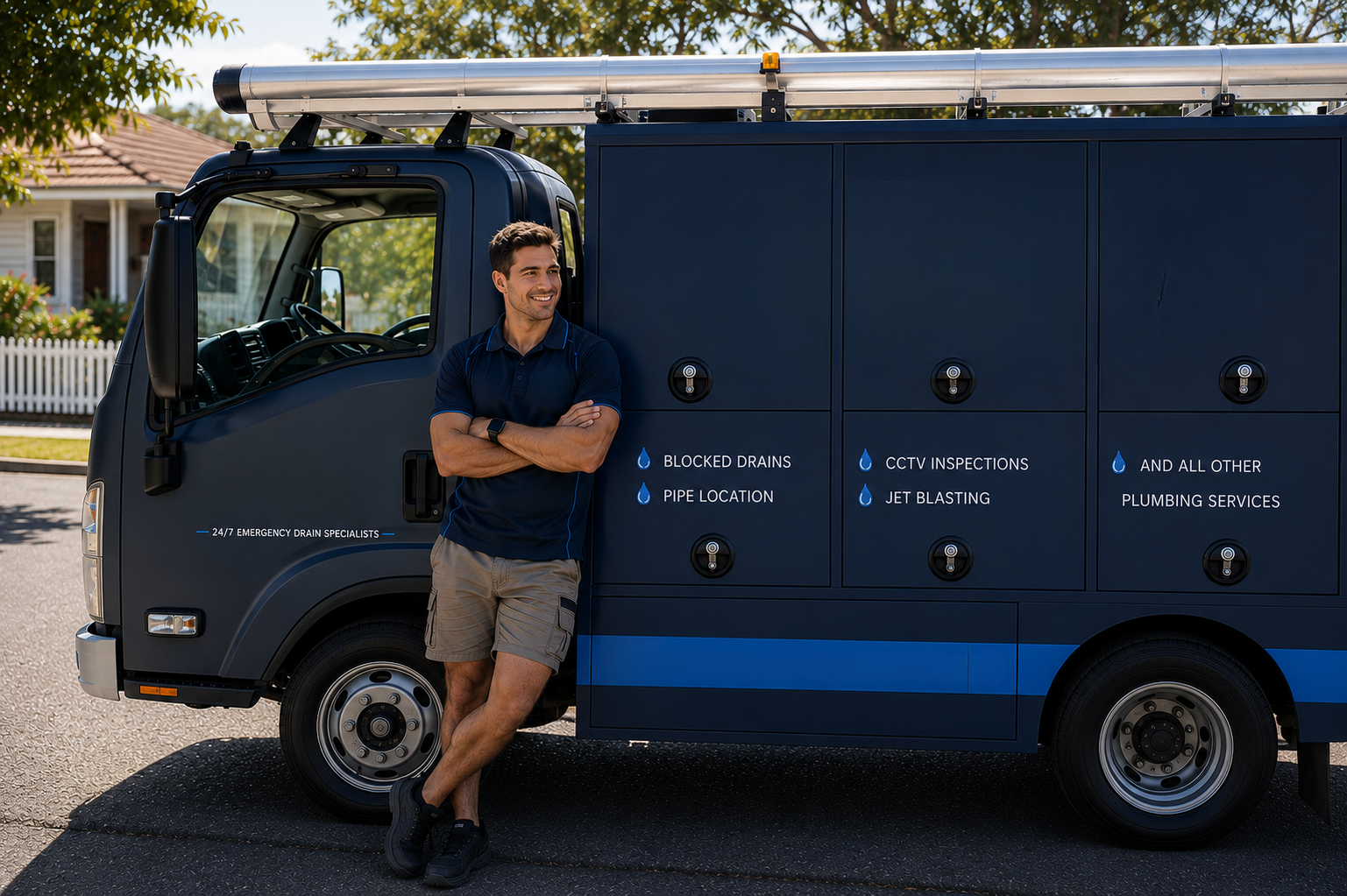 Plumber with Liberty Grove Blocked Drains van